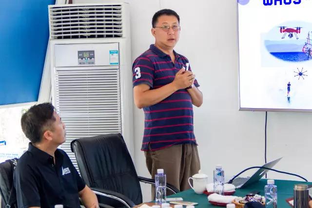 美帆假日负责人殷志敏先生做专题汇报